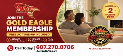 ANC Heating & Air Conditioning: Heating & air conditioning postcard design