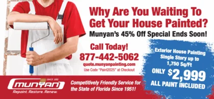 Munyan Painting: House painting postcard design